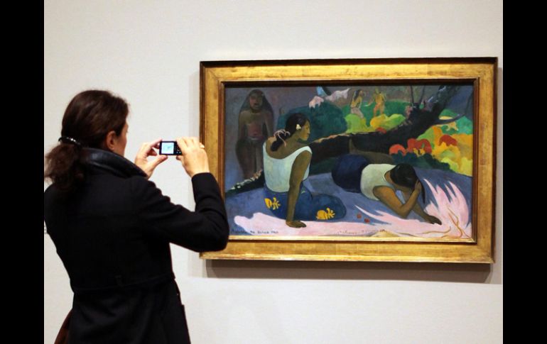 ''Palabras del Diablo o reclinables Mujeres tahitianas'', obra del artista francés Paul Gauguin. AP  /