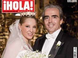 La actriz Edith González contrajo nupcias con el ejecutivo Lorenzo Lazo. EL UNIVERSAL  /