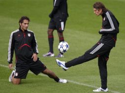 Los jugadores del Bayern Munich durante una sesión de entrenamientos. REUTERS  /