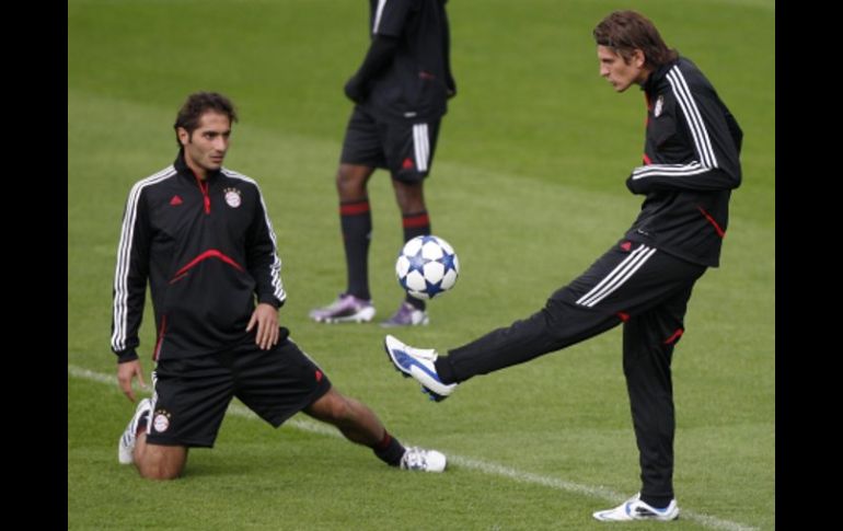 Los jugadores del Bayern Munich durante una sesión de entrenamientos. REUTERS  /