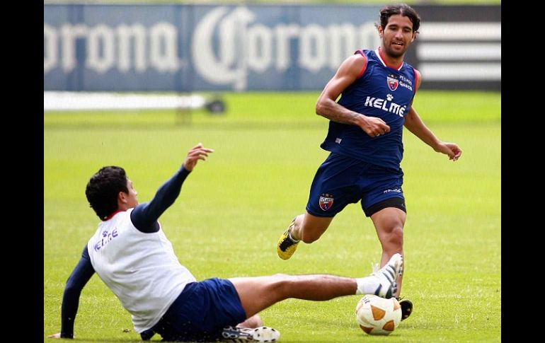 Los jugadores del Atlante trabajan duro para triunfar en su próximo partido. MEXSPORT  /