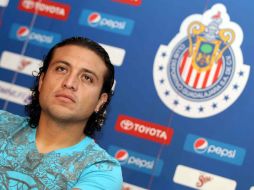 Héctor Reynoso, durante la conferencia de prensa previo al Clásico tapatío. MEXSPORT  /