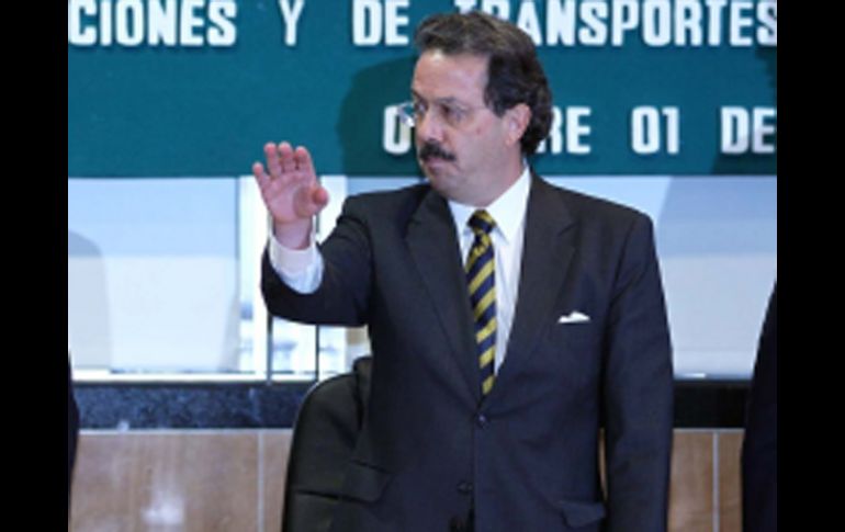 El titular de la Secretaría de Comunicaciones y Transportes, Juan Molinar Horcasitas, en la Cámara de Diputados. NTX  /