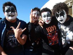 El rostro pintado fue una constante entre los fanáticos de Kiss.A.GARCÍA  /