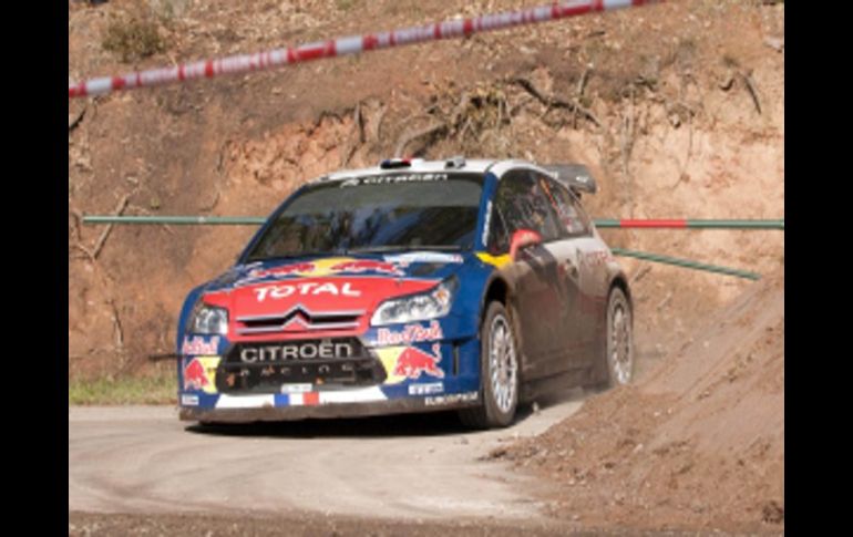 El piloto francés Sebastien Loeb durante la final del rally de Francia. AFP  /