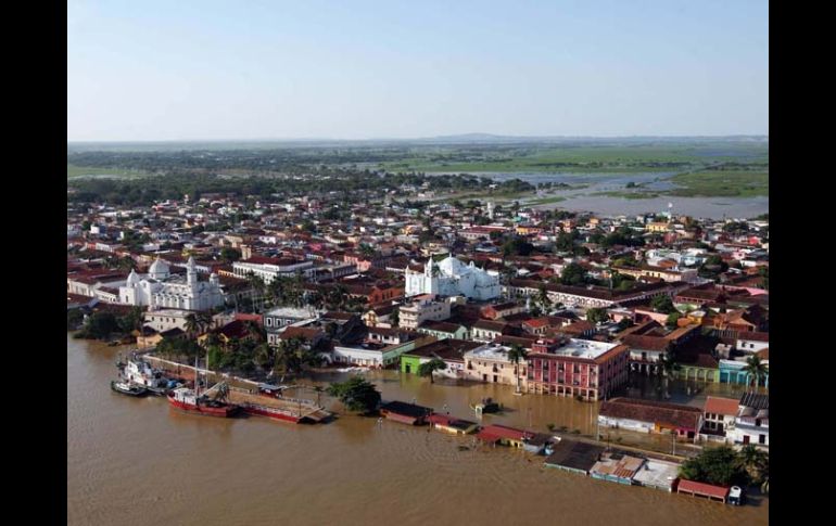 Tlacotalpan es uno de los municipios más afectados por las inundaciones en Veracruz. EL UNIVERSAL  /