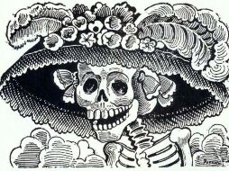 La Catrina, representación festiva de la muerte, por José Guadalupe Posada. ESPECIAL  /