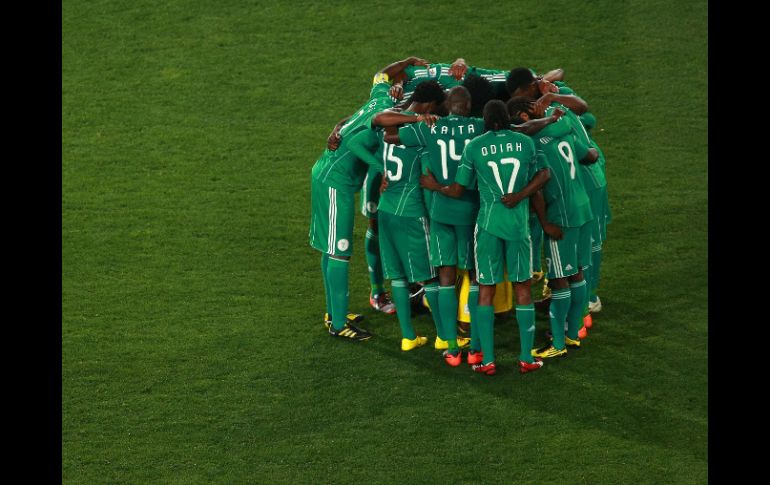 Los jugadores de la Selección de Nigeria durante del Mundial de Sudáfrica. JAMMEDIA  /