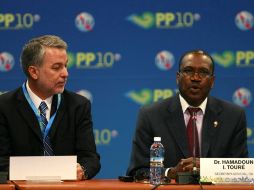 Durante el acto de inauguración, Hamadoun I. Touré, dirigió parte de su mensaje en español. E. PACHECO  /