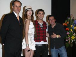 Mauricio Carrandi, Eiza González, Santiago Ramundo y Yordi Rosado. EL UNIVERSAL  /