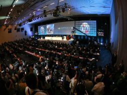 La Expo destaca por haber sido sede de la cumbre de la UIT, por lo que pretende crecer con 27,800 metros cuadrados. ARCHIVO  /