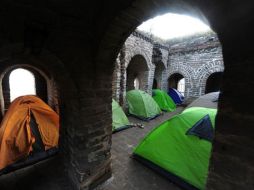 No existe ninguna ley que prohíba acampar en ese sitio. AFP  /