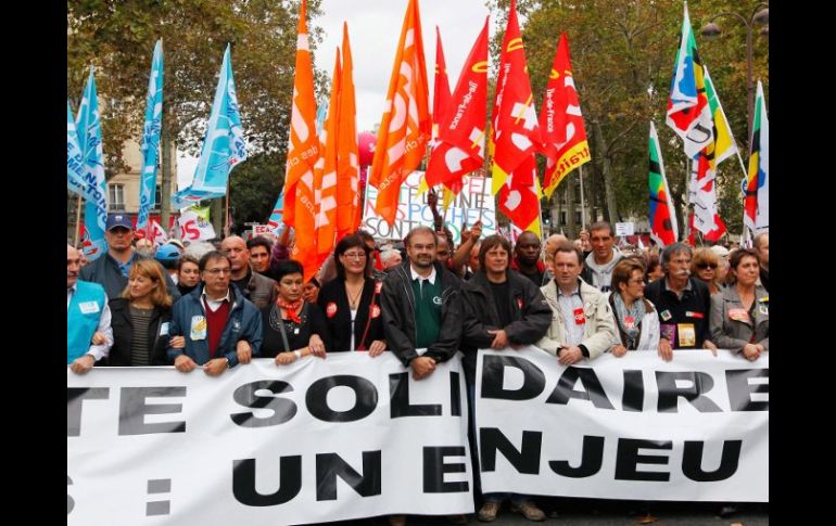 Las huelgas en contra de la reforma continúan. EFE  /