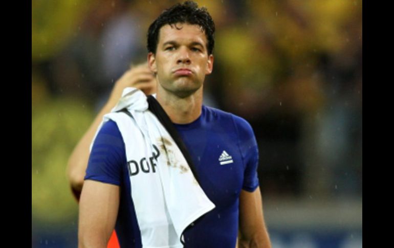 Michael Ballack estuvo lesionado durante el Mundial de Sudáfrica 2010. AFP  /