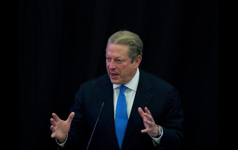 Al Gore participó en el encuentro World Business Forum donde invitó a practicar el 'capitalismo sostenible'. EFE  /