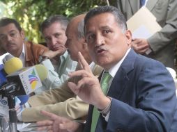 El diputado federal por Jalisco, Arturo Zamora, rindió esta mañana su primer informe de activiadades. S. NÚÑEZ  /