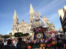 Será el martes 12 cuando La Generala regrese a la Basílica de Zapopan y termine su peregrinación por la ZMG. S. NÚÑEZ  /