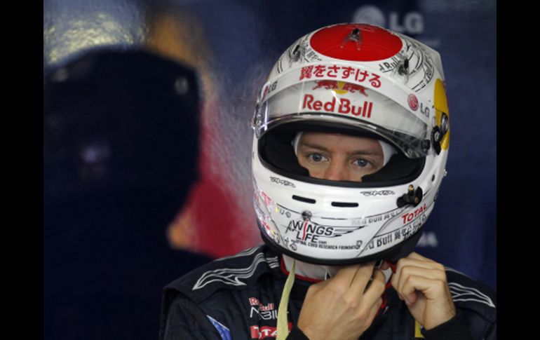 Sebastián Vettel está en la primera fila de la formación de salida del Gran Premio de Japón. REUTERS  /