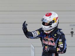 Sebastian Vettel festeja su triunfo en Japón. REUTERS  /