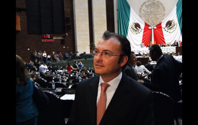 El diputado federal, Luis Videgaray, reitera su compromiso para que cada sector de la población reciba una cantidad justa. ESPECIAL  /