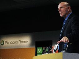 Steve Ballmer, de Microsoft fue el encargado de abrir la presentación del teléfono móvil de la empresa. REUTERS  /