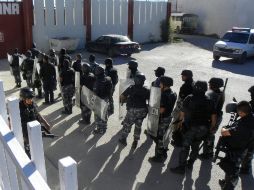 Policias estatales colaboran en el operativo de seguridad conjunto de Ciudad Juárez. EFE  /