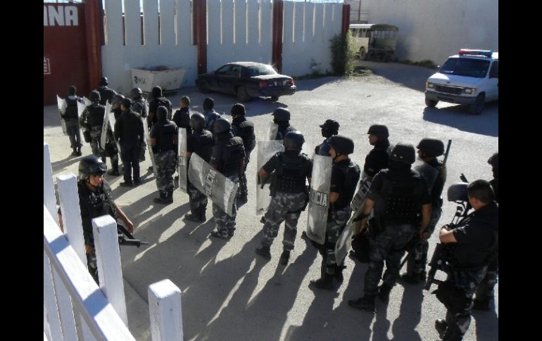 Policias estatales colaboran en el operativo de seguridad conjunto de Ciudad Juárez. EFE  /