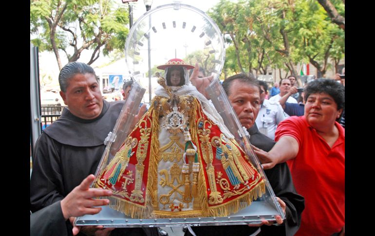 La Virgen de Zapopan antes de la misa de despedida. A. GARCÍA  /