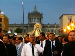 Imagen de la última gran ceremonia antes de la Romería de la Virgen de Zapopan. E. BARRERA  /