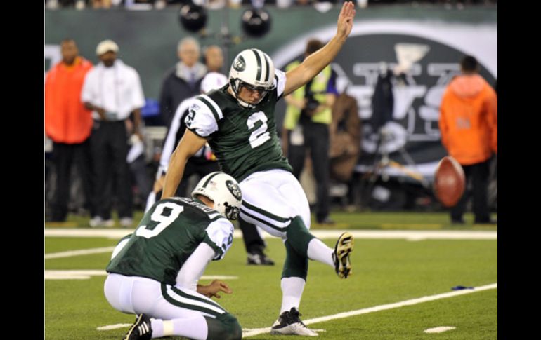 Nick Folk fue importante para el triunfo de los Jets. REUTERS  /