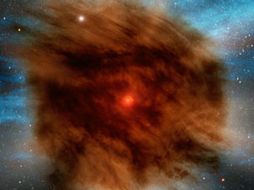 Mientras buscaban hoyos negros se toparon con la nube envolviendo a la supernova. NASA  /