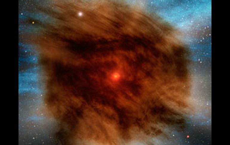 Mientras buscaban hoyos negros se toparon con la nube envolviendo a la supernova. NASA  /