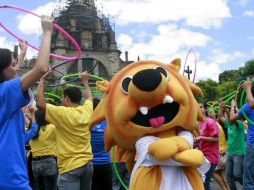 En la foto Leo el León, una de las tres mascotas de los Juegos Panamericanos. ARCHIVO  /