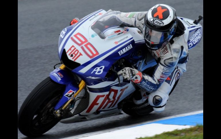 El piloto español Jorge Lorenzo durante los primeros entrenamientos libres en Australia. AFP  /