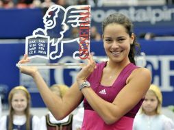 Ana Ivanovic no festejaba una victoria desde el Abierto de Francia de 2008. AP  /