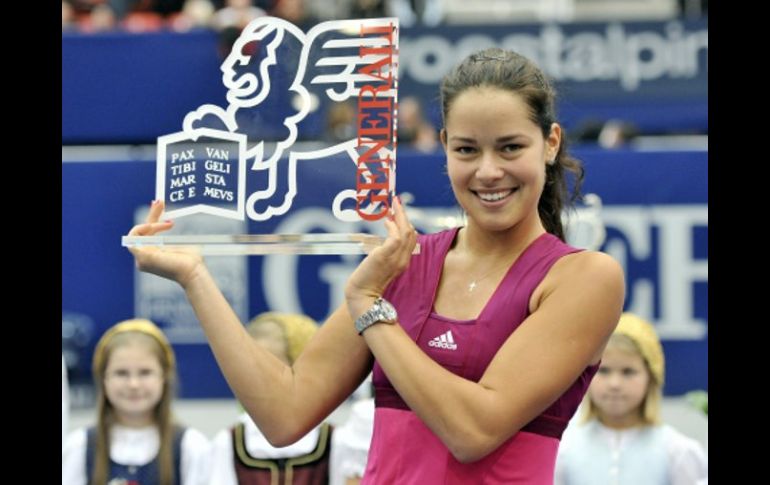 Ana Ivanovic no festejaba una victoria desde el Abierto de Francia de 2008. AP  /