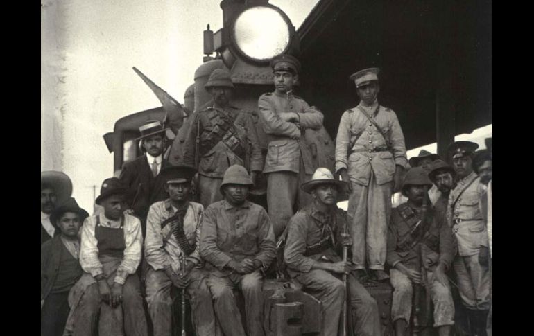 La exposición repasa el origen del ferrocarril y el papel que jugó durante la lucha de 1910.ESPECIAL  /