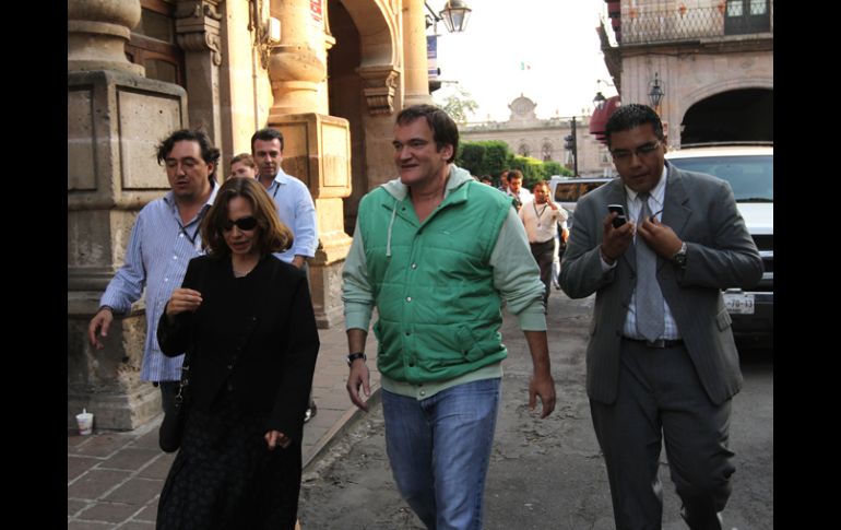 Tarantino no se mostró interesado en pasar desapercibido.S. NUÑEZ  /