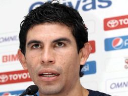 El defensa del Guadalajara, Jonny Magallón, en rueda de prensa. MEXSPORT  /