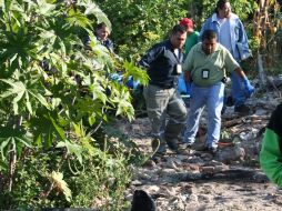 El cadáver fue hallado a una distancia de 150 metros de la zona urbana. O. RUVALCABA  /