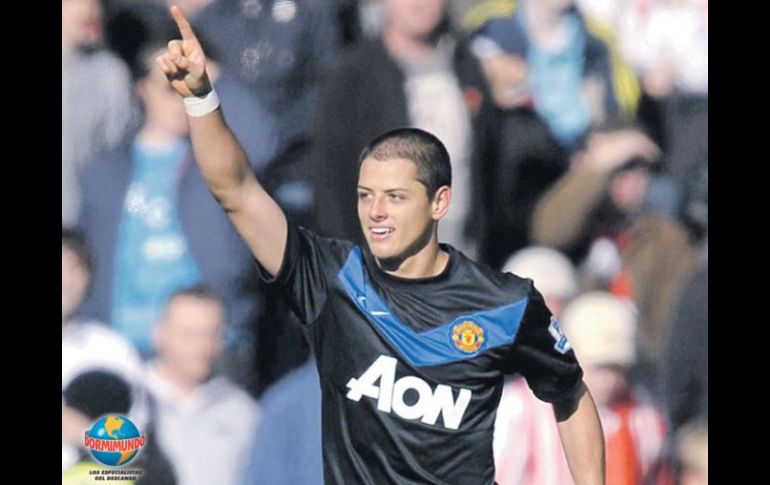 Javier Hernández con Manchester. ARCHIVO EL INFORMADOR  /