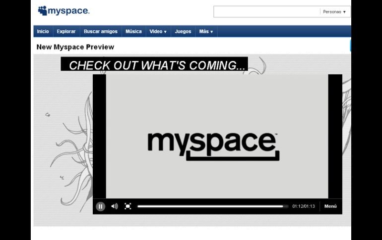 Nuevo logotipo de Myspace. ESPECIAL  /