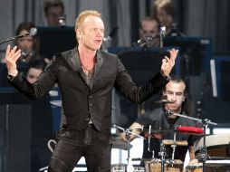 El músico y cantante británico Sting durante su actuación. EFE  /