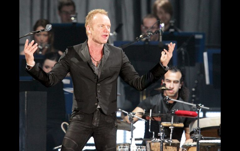 El músico y cantante británico Sting durante su actuación. EFE  /