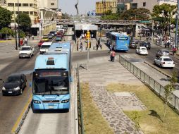 Los alcaldes de la ZMG rechazaron los 952 MDP del Gobierno federal para continuar con el proyecto de la Línea 2 del BRT.  ARCHIVO  /