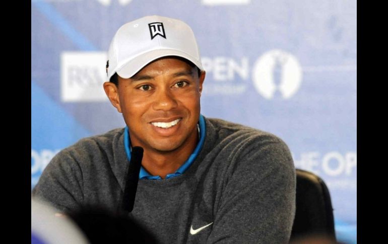 El golfista estadounidense Tiger Woods durante una rueda de prensa. MEXSPORT  /