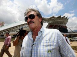 El entrenador Ricardo La Volpe, durante su visita al nuevo Estadio Nacional de Costa Rica. MEXSPORT  /