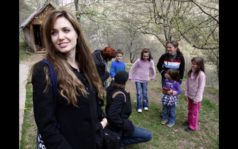 Jolie filma en Bosnia la historia de una mujer bosnio-musulmana. AFP  /