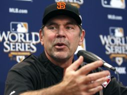 El manager Bruce Bochy de los Gigantes de San Francisco. REUTERS  /