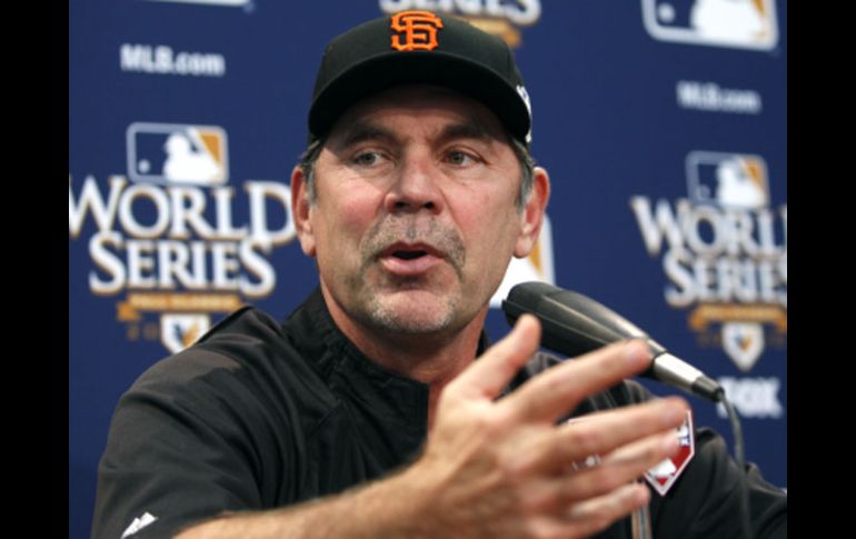 El manager Bruce Bochy de los Gigantes de San Francisco. REUTERS  /